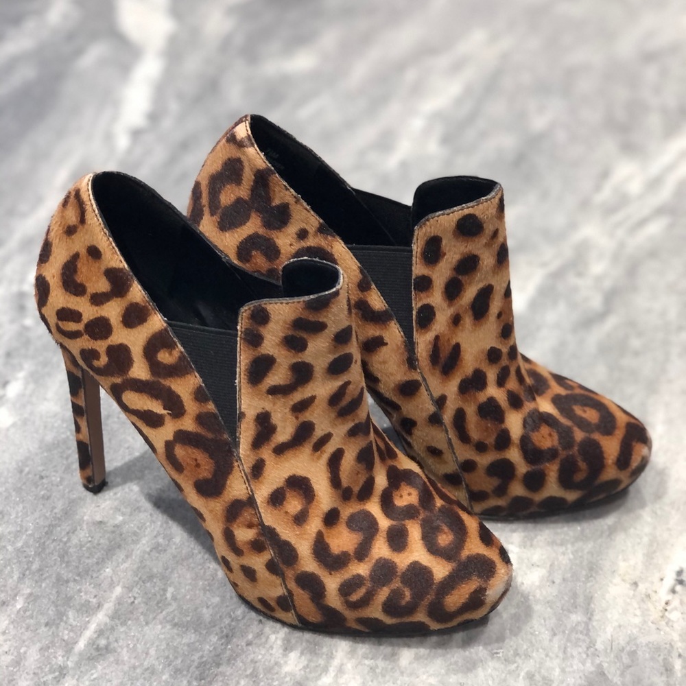 Nine West Leopard Booties